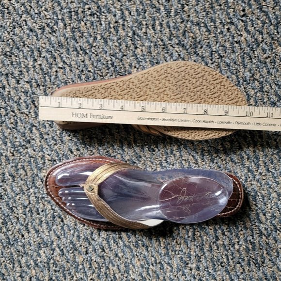 Gold Reef Cushion Thong Sandals Size 7.5 - Picture 12 of 14